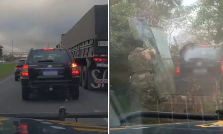 Perseguição alucinante na BR-277 tem acidente flagrado em vídeo