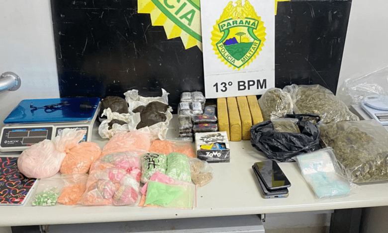 Bebê é resgatado em casa com 25 kg de drogas em Curitiba