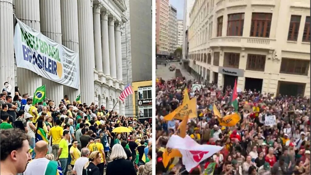 Curitiba tem diversas manifestações neste domingo (21) Curitiba registra diferentes manifestações neste domingo (21)