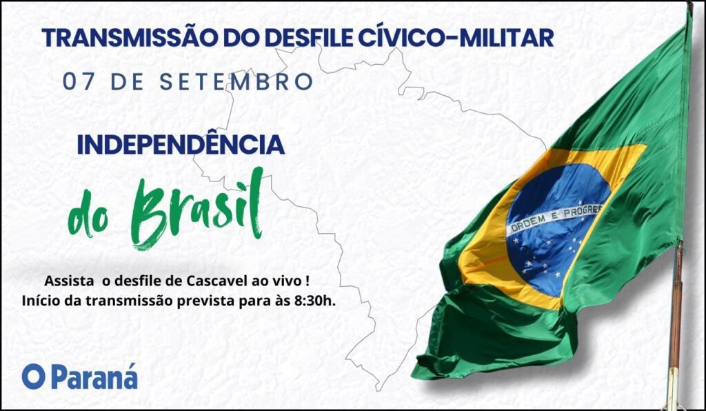 Desfile de 7 de setembro em Cascavel: acompanhe ao vivo AO VIVO: Acompanhe o Desfile de 7 de Setembro em Cascavel