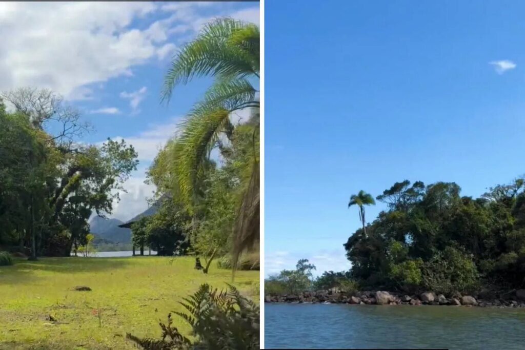Ilha paradisíaca está à venda no Paraná por R$ 25 milhões