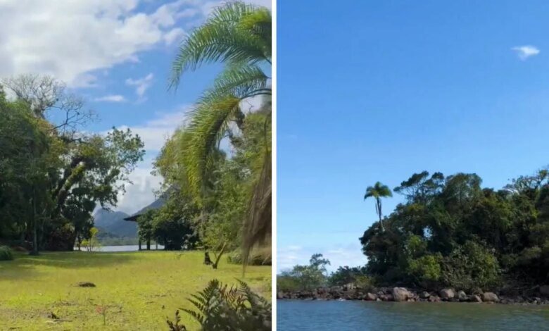 Ilha paradisíaca está à venda no Paraná por R$ 25 milhões