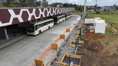 começam obras da garagem no Terminal de Piraquara