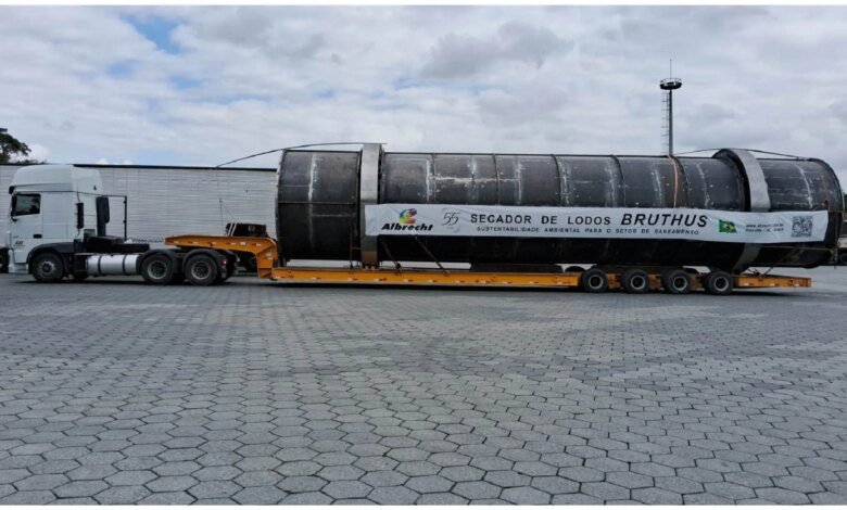 Sanepar recebe peças gigantes para novo tratamento de esgoto