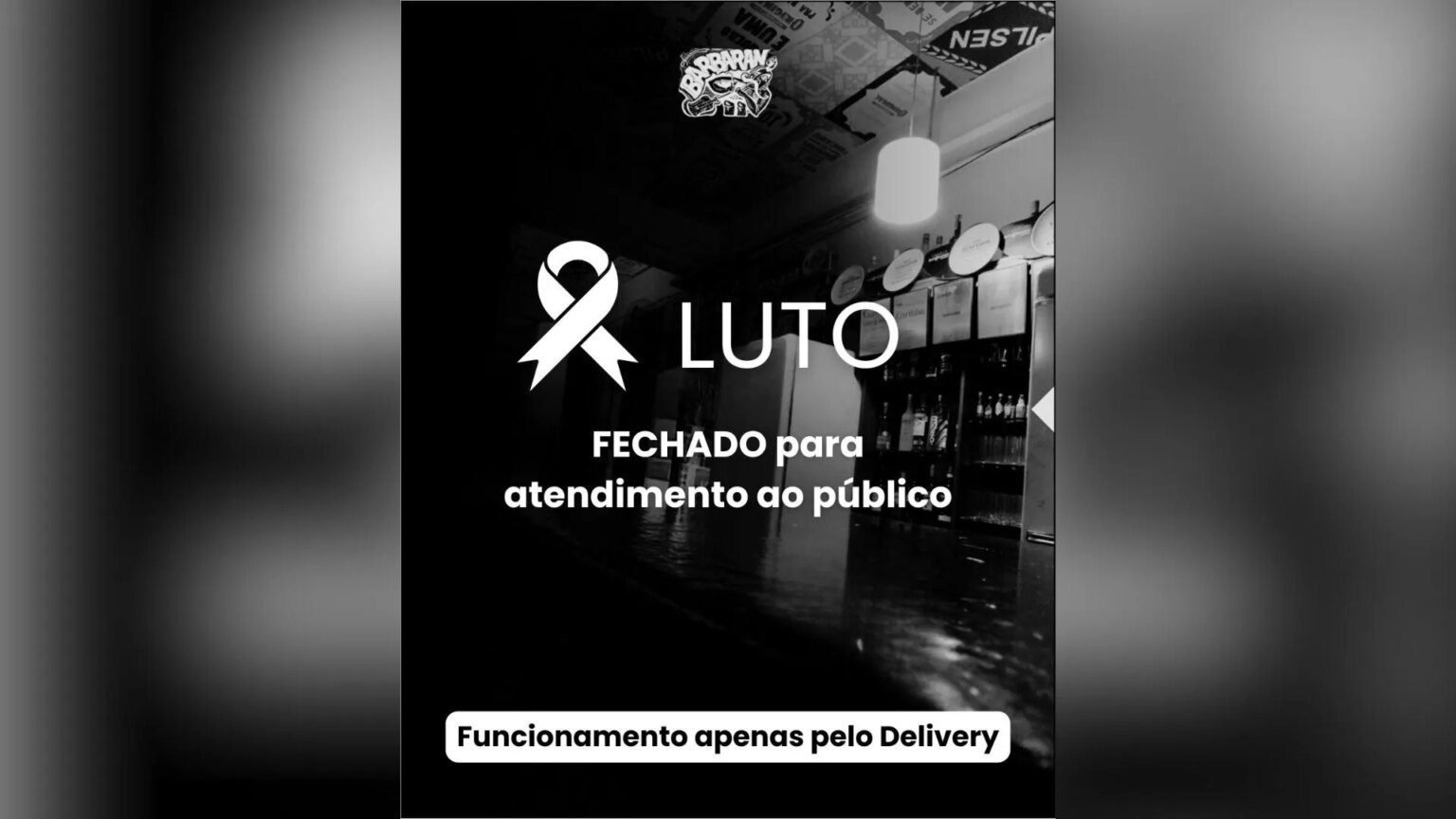 Barbaran declara luto pela morte de cliente baleado Barbaran decreta luto após morte de cliente baleado