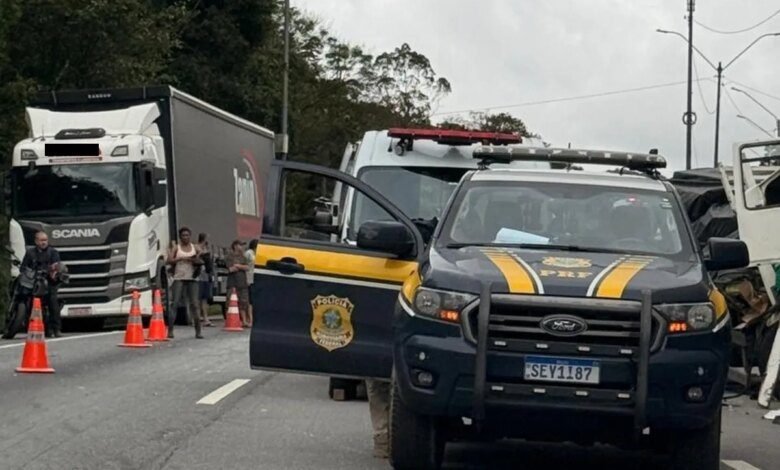 Motorista de caminhão morre em grave acidente na BR-376