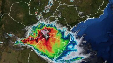 Cavado traz chuva e ventos fortes no Paraná: previsão do tempo