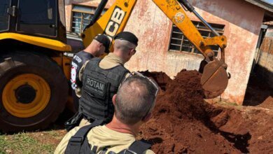 Fuzil é desenterrado de quintal de casa no interior do Paraná