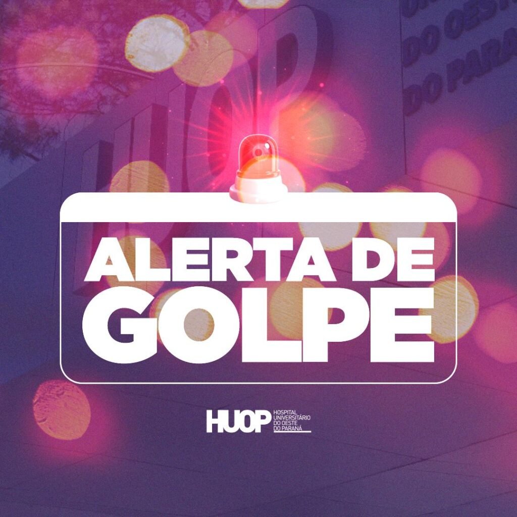 HUOP alerta sobre golpe direcionado a pacientes O HUOP alerta sobre golpes que pedem dinheiro em seu nome. Proteja-se e evite compartilhar informações pessoais - Foto: Divulgação
