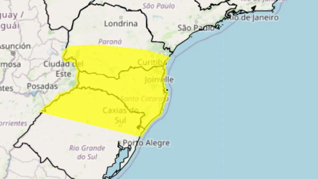 Inmet alerta para tempestade no Paraná; confira cidades afetadas Inmet emite alerta amarelo de tempestade no Paraná; veja cidades