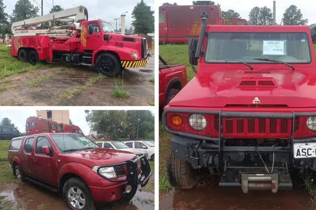 Leilão tem caminhão dos bombeiros, "Hummer" brasileiro e mais veículos