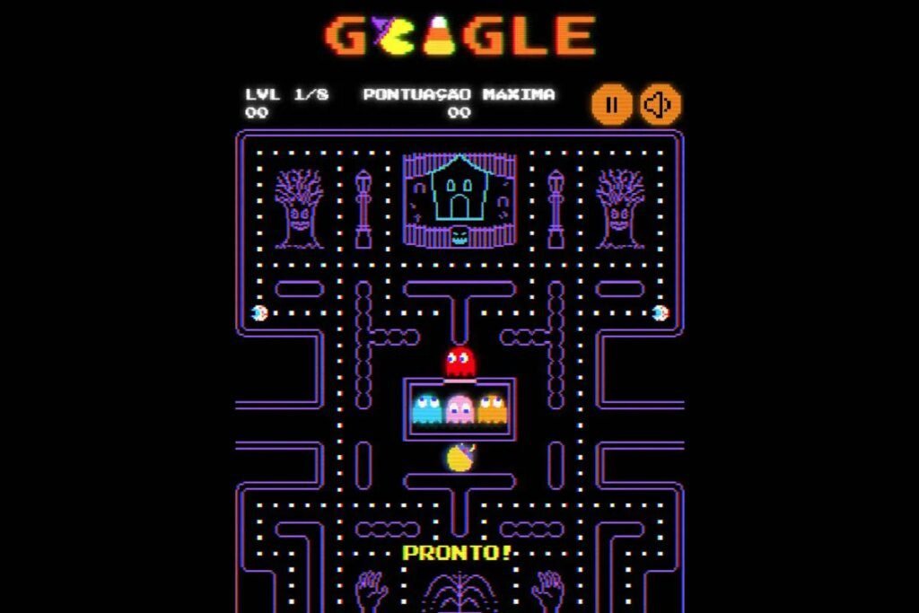 Pac-Man em edição de Halloween no Google. Como jogar?