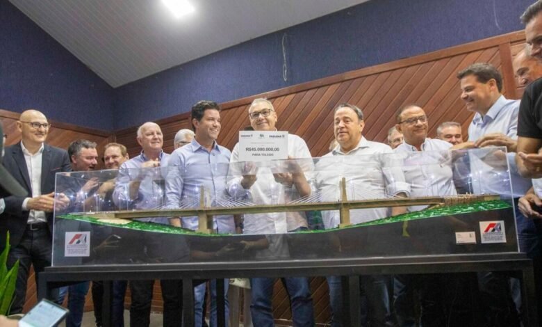 Projeto de ponte estaiada sobre o Rio Toledo é apresentado à comunidade - O Paraná