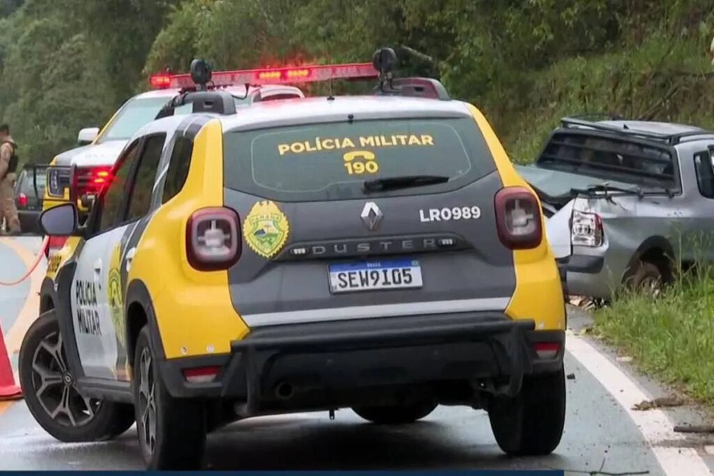Sequestro em Colombo termina em acidente e morte de suspeito