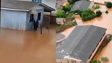 Temporal deixa metade de cidade desabrigada no Paraná