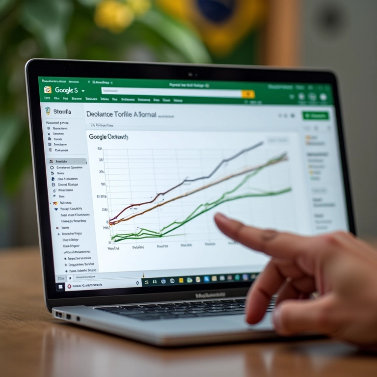 Adicionando um segundo eixo Y em um gráfico no Google Sheets.