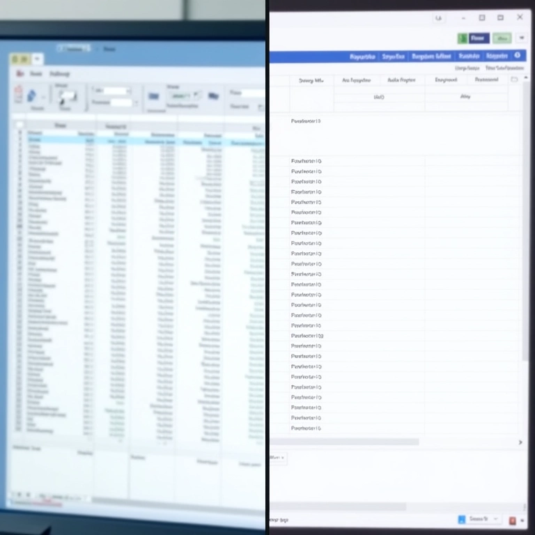 Comparativo: planilha tradicional versus software moderno de controle de estoque.