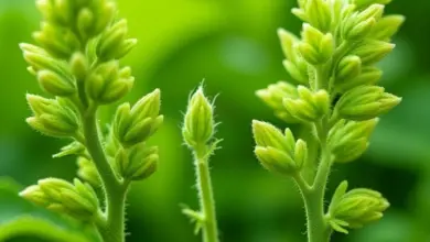 Comparativo visual de erva cidreira e capim cidreira frescos.