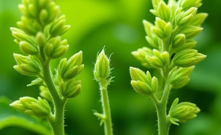 Comparativo visual de erva cidreira e capim cidreira frescos.