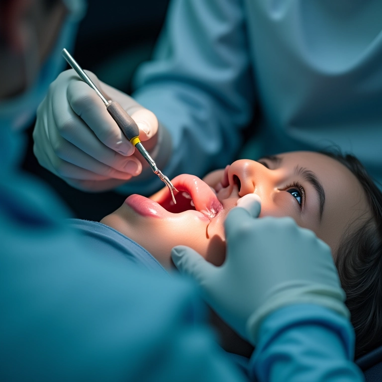 Qual A Diferença De Obturação E Restauração? Dentista realizando procedimento odontológico em paciente.