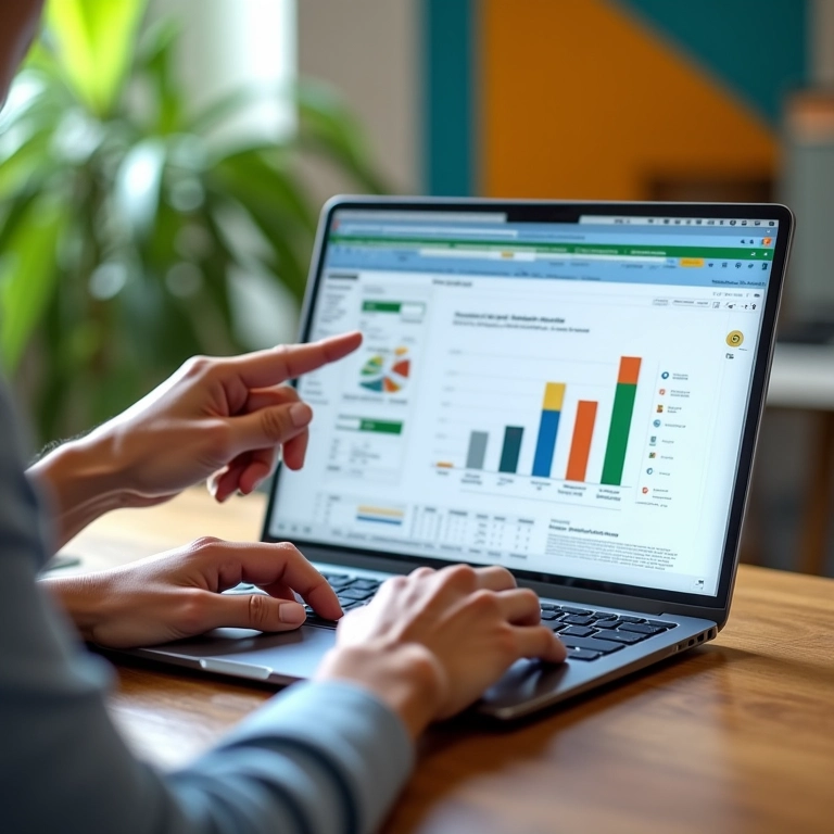 Inserindo um gráfico no Google Sheets durante o processo de criação.