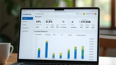 Painel de e-commerce mostrando gestão de estoque e vendas.
