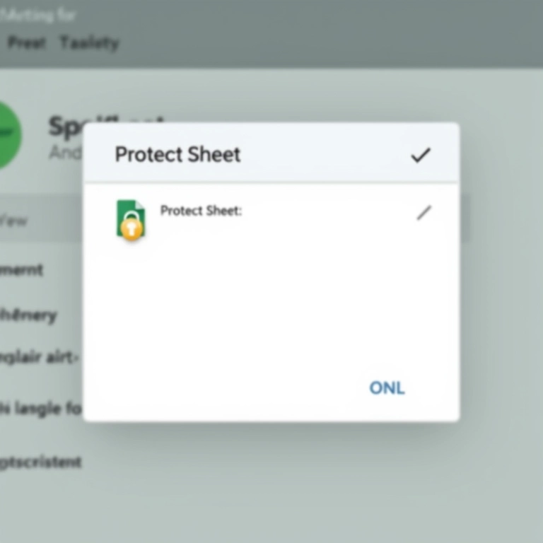 Protegendo a planilha de controle de ponto no Google Sheets para evitar alterações.
