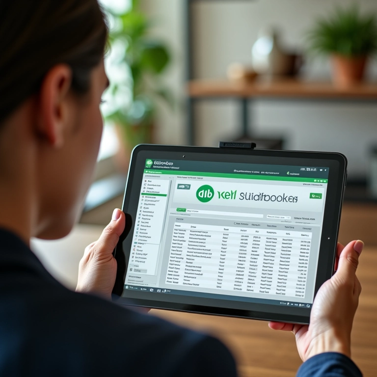 Relatórios financeiros detalhados no QuickBooks.