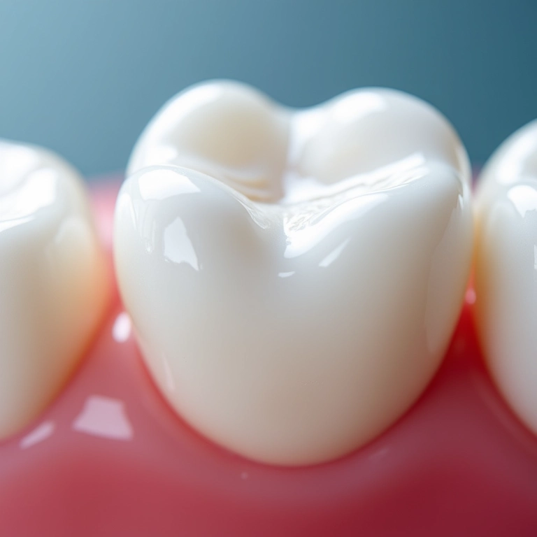 Restauração com ionômero de vidro liberando flúor.