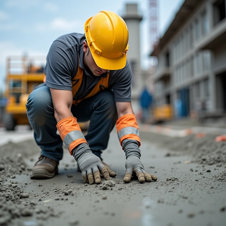 Vedalit acelerando a pega do concreto em obra rápida.