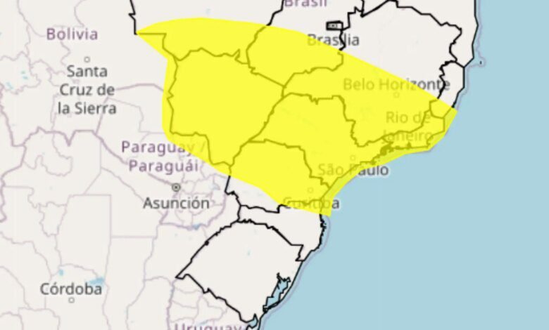 322 cidades do Paraná têm sob alerta de tempestade e granizo