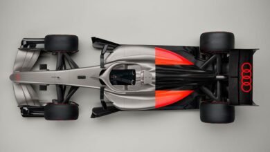 O Audi R26 Concept antecipa a identidade da marca na Fórmula 1 - Foto: Divulgação