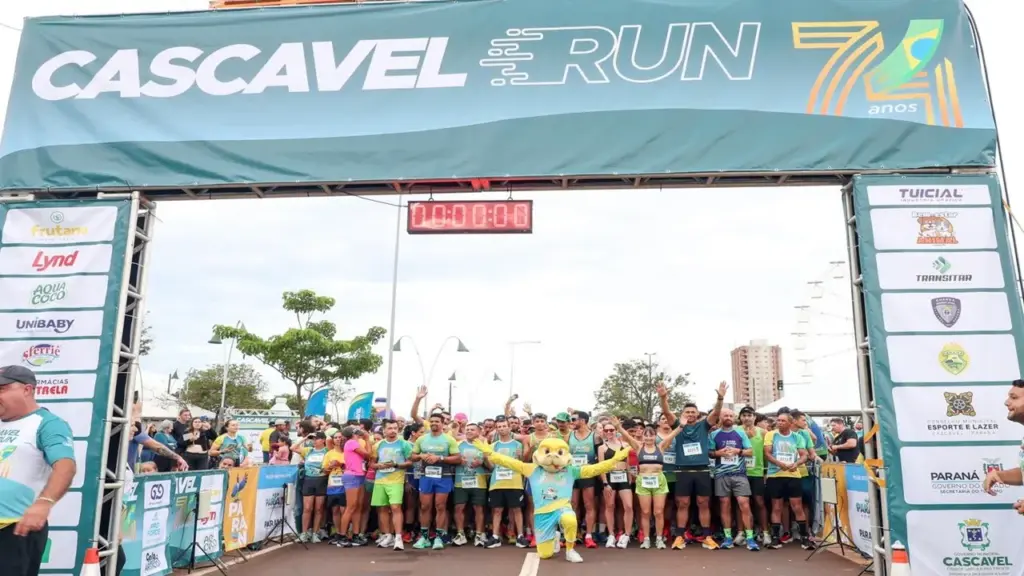 Cascavel celebra 74 anos com recorde na corrida de rua