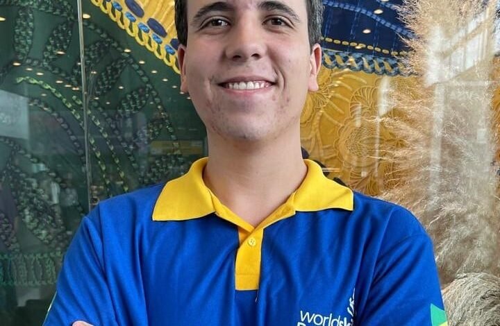 Kauan representa o Brasil na #33 - Tecnologia Automotiva (Foto: Senai Paraná)