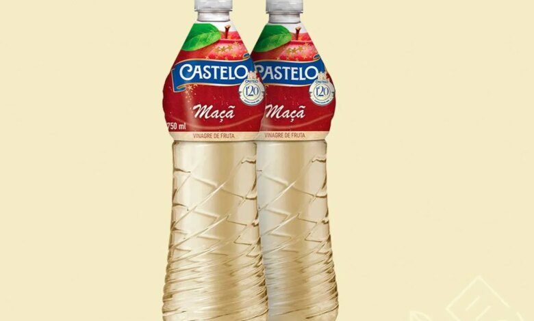 Vinagre de maçã da marca Castelo é recolhido por ter substância alérgica