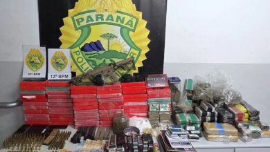 Homem é preso após PM encontrar drogas e um fuzil em Curitiba