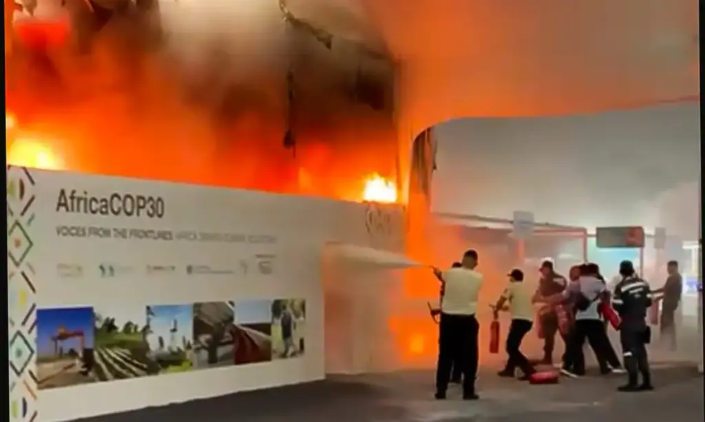 Não há informações sobre feridos, e as atividades do evento, que estão na fase final de negociação, foram temporariamente suspensas - Fotos: Reprodução