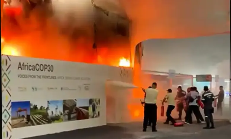 Não há informações sobre feridos, e as atividades do evento, que estão na fase final de negociação, foram temporariamente suspensas - Fotos: Reprodução