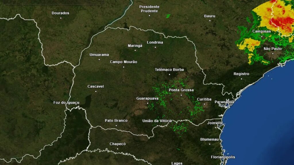 Paraná tem ventos fortes e chuva no fim de semana Paraná ainda enfrenta ventos fortes e chuva no fim de semana