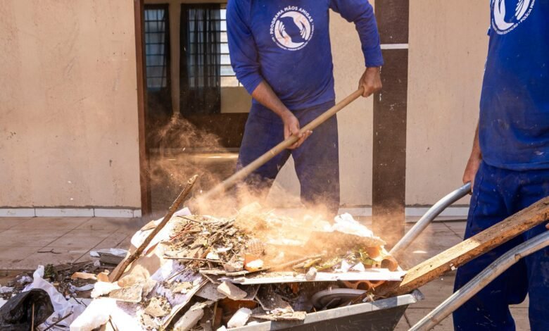 Número de presos trabalhando na reconstrução de Rio Bonito
