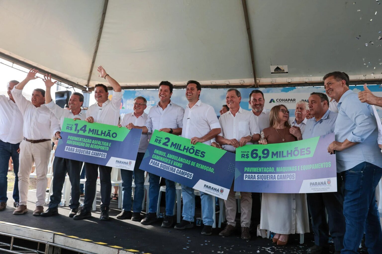 Siqueira Campos recebe R$ 23,6 milhões em investimentos do Estado