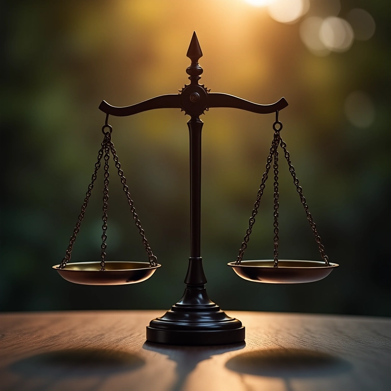 Qual A Diferença De Imprudência E Negligência? Balança da justiça ligeiramente desequilibrada representando imprudência e negligência.