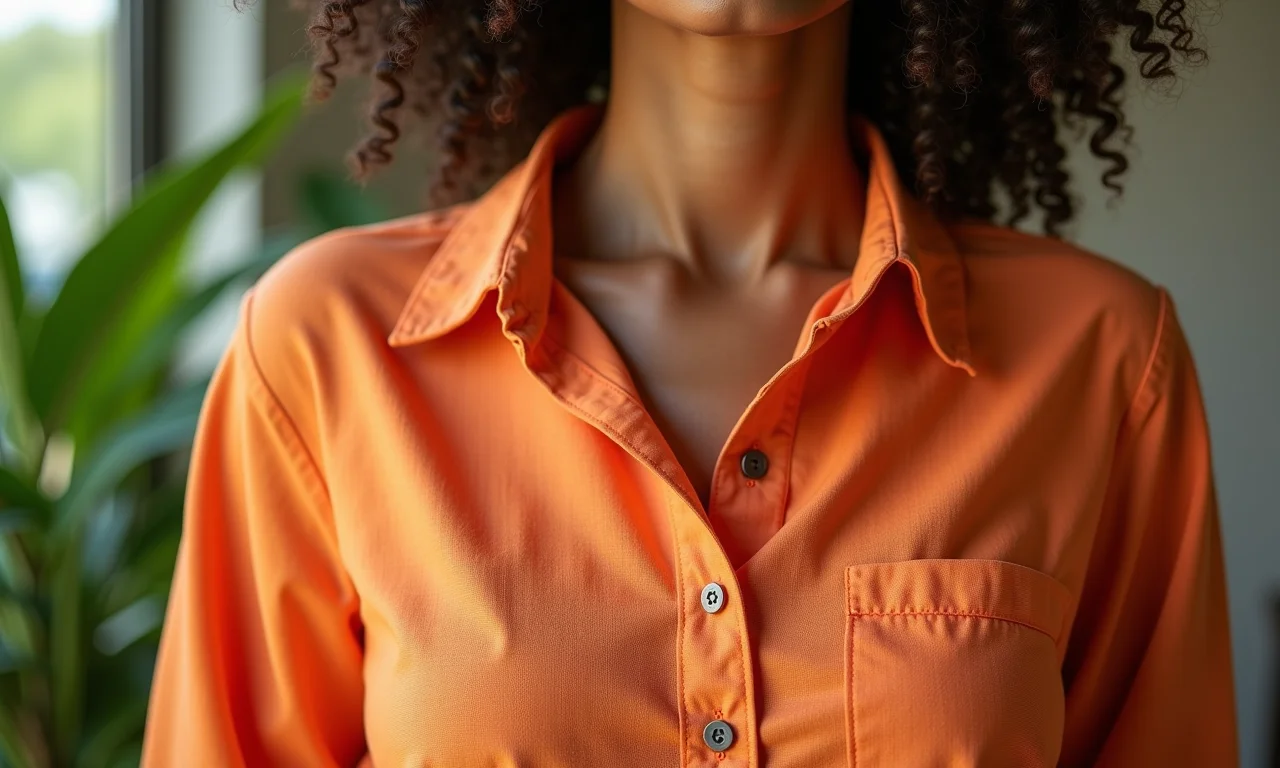 Camisa de linho Reserva com cor vibrante e textura.