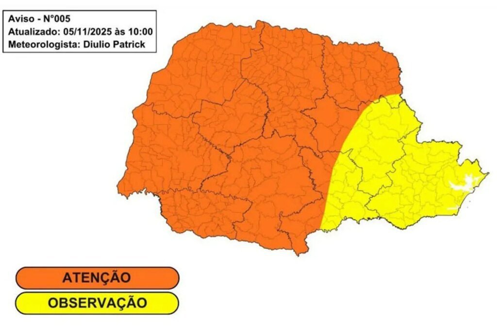 chuva retorna com força na sexta