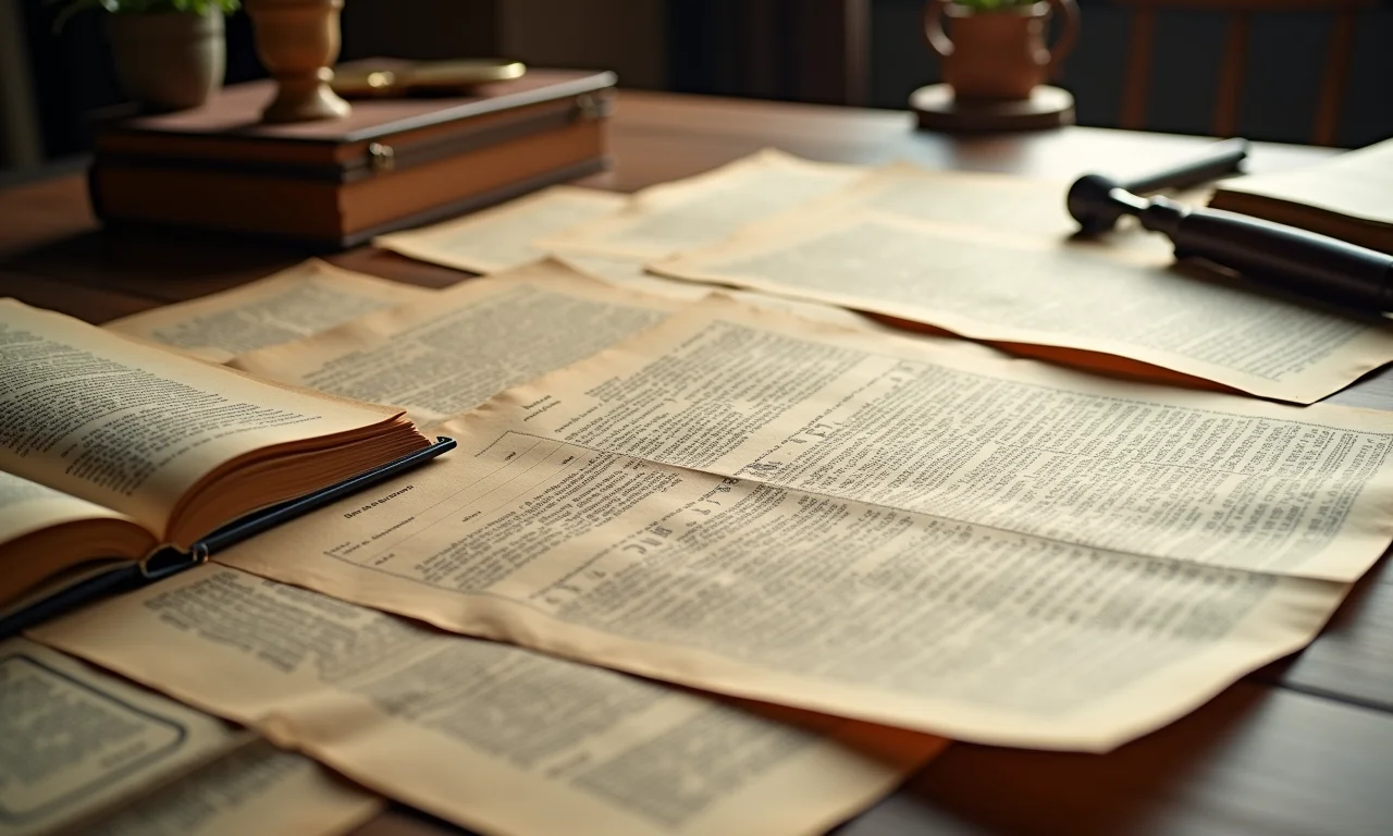 Coleção de documentos históricos, dados científicos e precedentes legais.