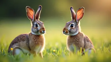 Comparação entre lebre e coelho em campo brasileiro.