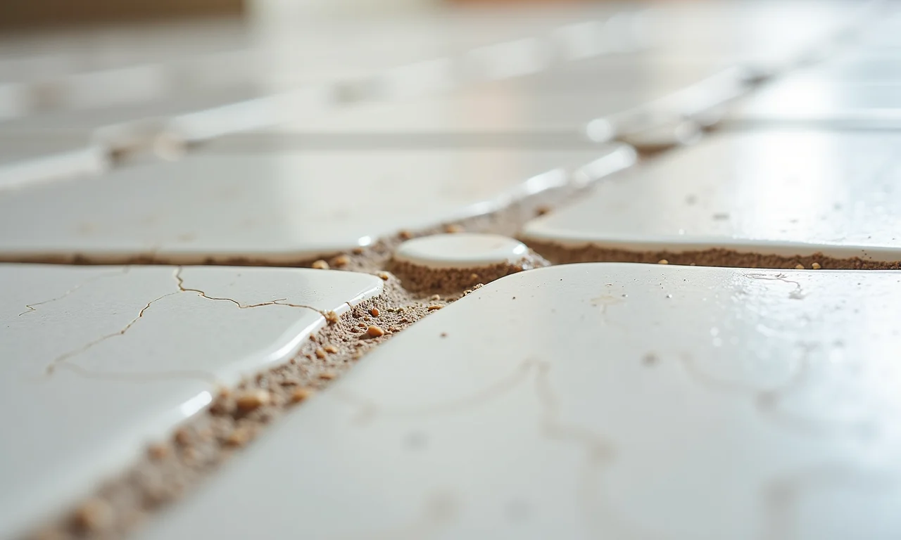 Comparativo da durabilidade entre rejunte acrílico e resinado após anos de uso.