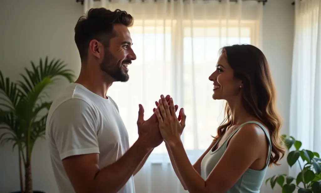 Qual A Diferença Entre Tradução E Interpretação Libras? Comunicação em Libras entre duas pessoas em ambiente acolhedor.