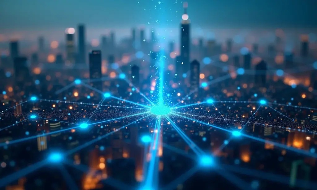 API Economy B2B Crie Novas Oportunidades de Negócios Conexões digitais representando a API Economy B2B