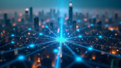 Conexões digitais representando a API Economy B2B